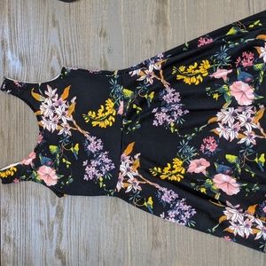 H&M Black floral dress